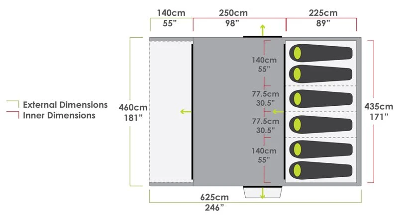Zempire Aero Pro TXL V2 Air Tent 2023 2 Zempire Aero Pro TXL V2 Air Tent 2023 - Image 2