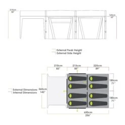 Outdoor Tent Shop -Outdoor Tent Shop airforce 1 v2 dimensions image