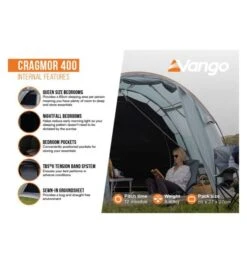 Vango Cragmor 400 (Poled) Tent 2023 -Outdoor Tent Shop cragmor 400 image 4