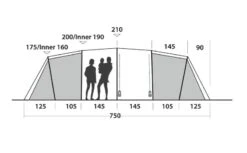 Easy Camp Huntsville Twin 800 Tent -Outdoor Tent Shop easy camp huntsville twin 800 dimensions image 3