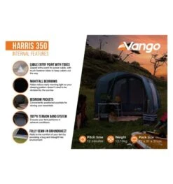 Vango Harris 350 (Poled) Tent 2023 -Outdoor Tent Shop harris 350 image 4