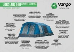 Vango Joro Air 450 Eco Dura Airbeam Tent 2023 (Incl. Footprint) 12 Vango Joro Air 450 Eco Dura Airbeam Tent 2023 (Incl. Footprint) -Outdoor Tent Shop joro air 450 sed small