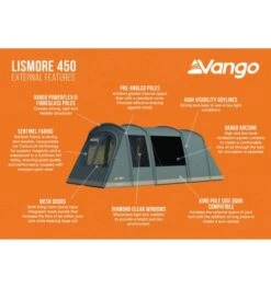 Vango Lismore 450 (Poled) Tent 2023 (Incl. Footprint) -Outdoor Tent Shop lismore 450 image 3