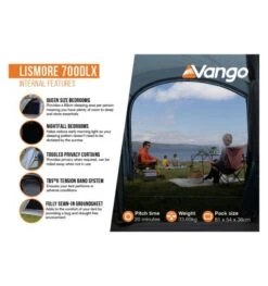 Vango Lismore 700DLX (Poled) Tent 2023 (Incl. Footprint) -Outdoor Tent Shop lismore 700dlx image 4