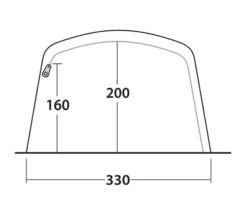 Outwell Avondale 5PA Tent 2022 -Outdoor Tent Shop outwell avondale 5pa tent 111182 drawing other4
