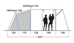Outwell Avondale 5PA Tent 2022 -Outdoor Tent Shop outwell avondale 5pa tent 111182 drawing other5