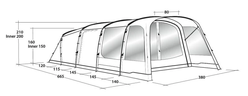 Outwell Greenwood 6 Tent 2022 4 Outwell Greenwood 6 Tent 2022 - Image 4