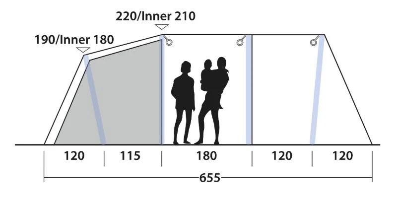 Outwell Parkdale 6PA Tent 2023 10 Outwell Parkdale 6PA Tent 2023 - Image 10