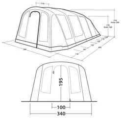 Outwell Stonehill 5 Air Tent 2024 -Outdoor Tent Shop outwell stonehill 5 air dimensions image 2