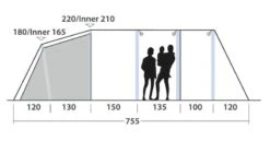 Outwell Wood Lake 6ATC Tent 2022 -Outdoor Tent Shop outwell wood lake 6atc dimensions image 3