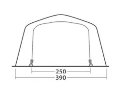 Outwell Wood Lake 6ATC Tent 2022 -Outdoor Tent Shop outwell wood lake 6atc dimensions image 4