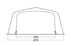 Outwell Wood Lake 7ATC Tent 2022 -Outdoor Tent Shop outwell wood lake 7atc tent 111200 drawing other5