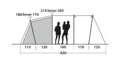 Outwell Yosemite Lake 4TC Tent 2023 -Outdoor Tent Shop outwell yosemite lake 4tc dimensions image 3