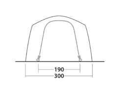 Outwell Yosemite Lake 4TC Tent 2023 -Outdoor Tent Shop outwell yosemite lake 4tc dimensions image 4