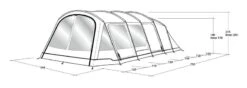 Outwell Yosemite Lake 5TC Tent 2023 -Outdoor Tent Shop outwell yosemite lake 5tc dimensions image 1
