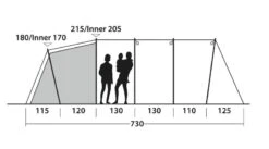 Outwell Yosemite Lake 5TC Tent 2023 -Outdoor Tent Shop outwell yosemite lake 5tc dimensions image 3