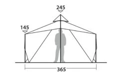 Robens Chinook Ursa S Tipi Tent 2022 -Outdoor Tent Shop robens chinook ursa s tent 130287 drawing other5