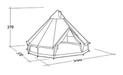 Robens Klondike PRS Tipi Tent 2023 -Outdoor Tent Shop robens klondike prs dimensions image 2
