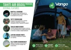 Vango Tahiti Air 850XL Airbeam Tent 2023 -Outdoor Tent Shop tahiti 2023 image 3