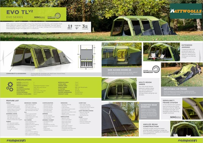Zempire Evo TL V2 Air Tent 2023 4 Zempire Evo TL V2 Air Tent 2023 - Image 4